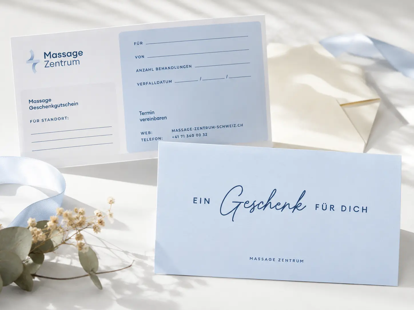 Massage-Gutschein für eine Behandlung im Massage Zentrum Zollikofen